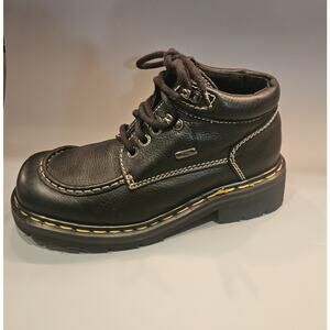 Dr. Martens 90s Black Boots 9275 England Made Sz US 7 Y2K combat ankle EUC
